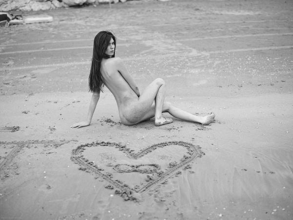 Victoria R written in the sand #98